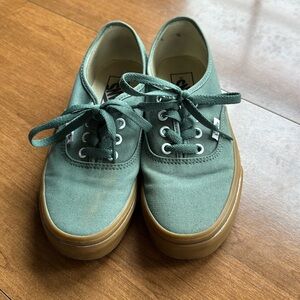 Vans Green Canvas Shoes